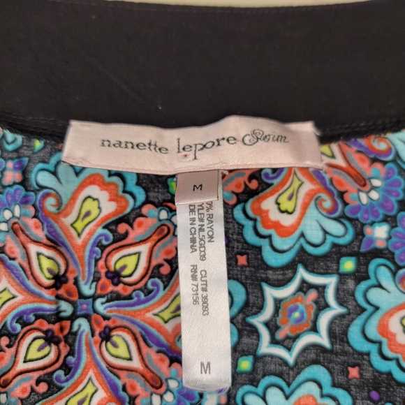 Nanette Lepore Swim Paloma Embroidered Tunic Beach Pool Coverup Dress Sz Medium - Picture 4 of 14